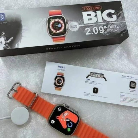 T900 Ultra WristTech Display Band Fitness Tracker – 2.09 Infinite Display (random Color)